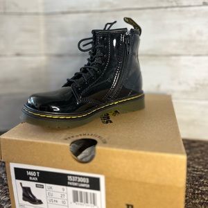 Black Patent Dr. Martens Air Wair Size Kids 9